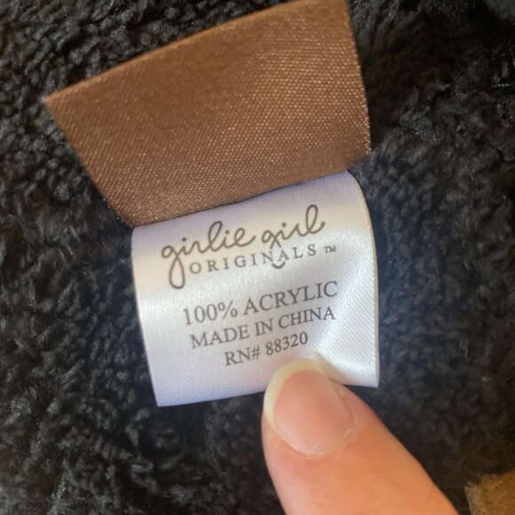 C.C Black Cable Knit Ear Warmer Headband With Fleece Lining - Picture 4 of 6